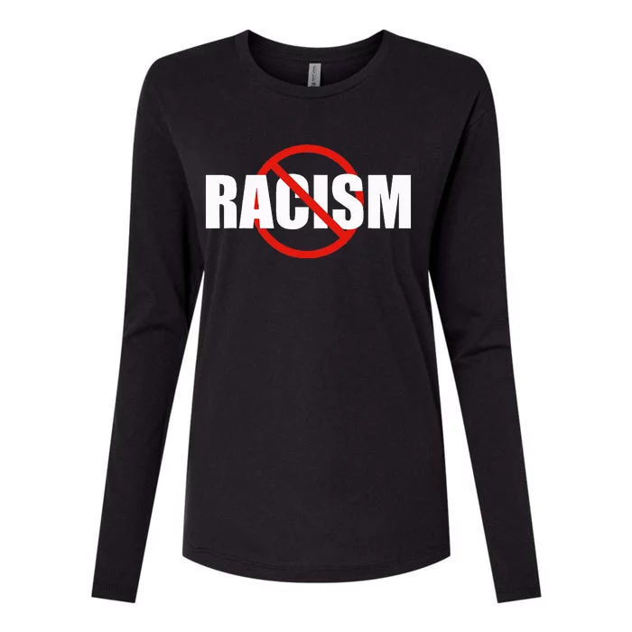 Say No To Racism Antiracism Symbol Gift For Antiracist Womens Cotton Relaxed Long Sleeve T-Shirt