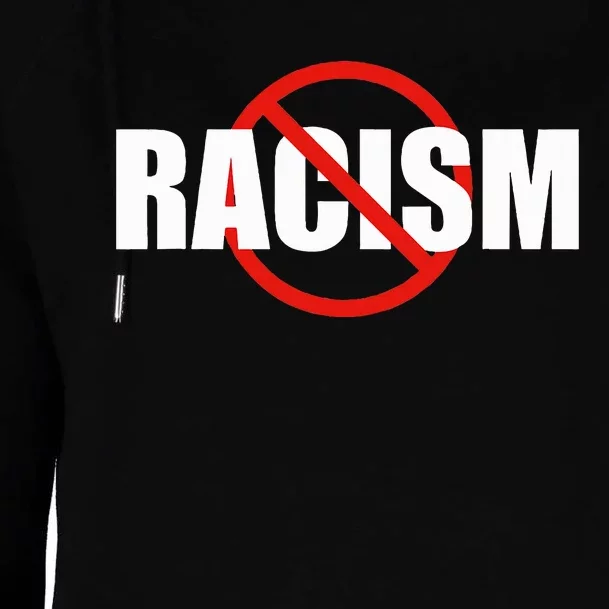 Say No To Racism Antiracism Symbol Gift For Antiracist Womens Funnel Neck Pullover Hood