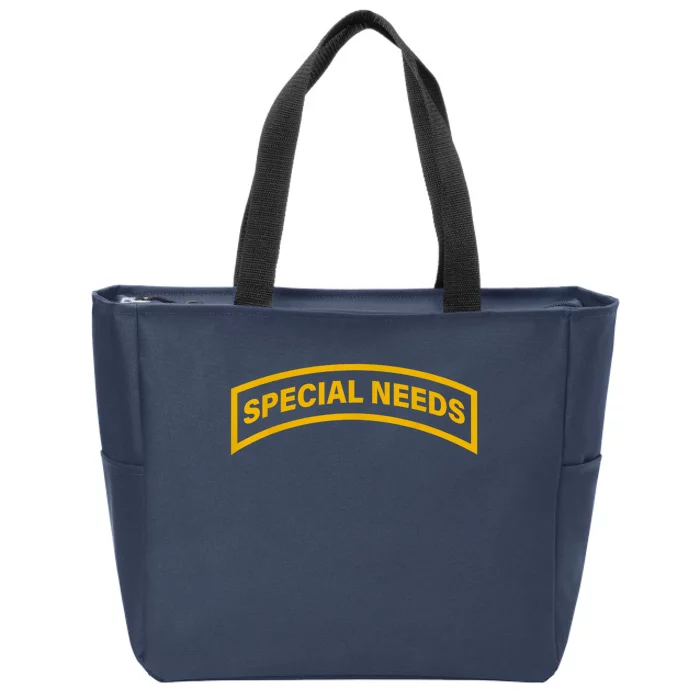 Special Needs Tab Zip Tote Bag