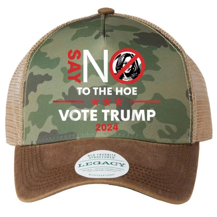 Say No To The Hoe Vote Trump Hat 2024 Legacy Tie Dye Trucker Hat