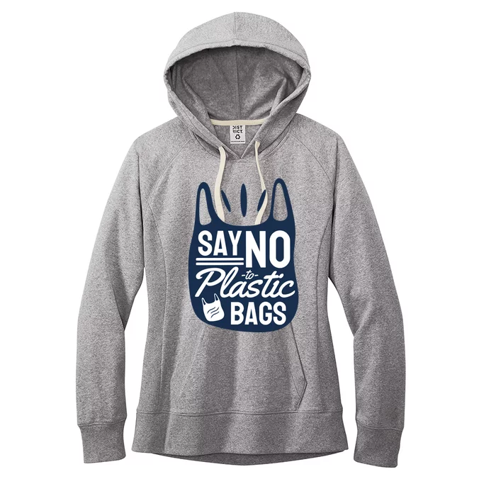 Say No To Plastic Bags Women's Fleece Hoodie