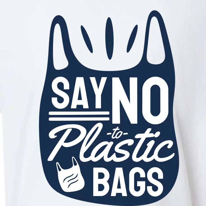 Say No To Plastic Bags Sueded Cloud Jersey T-Shirt