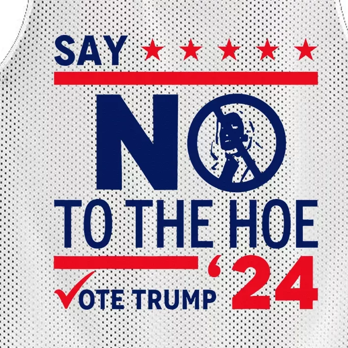 Say No The Hoe Vote Trump 2024 Mesh Reversible Basketball Jersey Tank