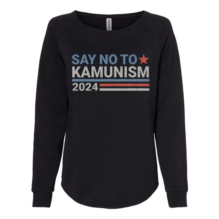 Say No To Kamunism Kamala Vote Trump Vance Womens California Wash Sweatshirt