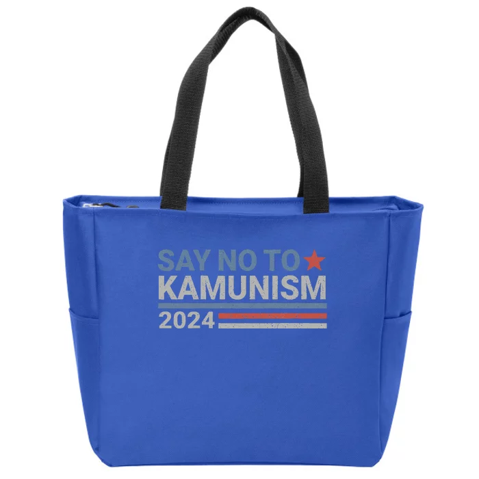 Say No To Kamunism Kamala Vote Trump Vance Zip Tote Bag