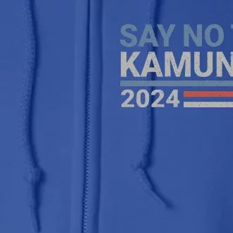 Say No To Kamunism Kamala Vote Trump Vance Full Zip Hoodie