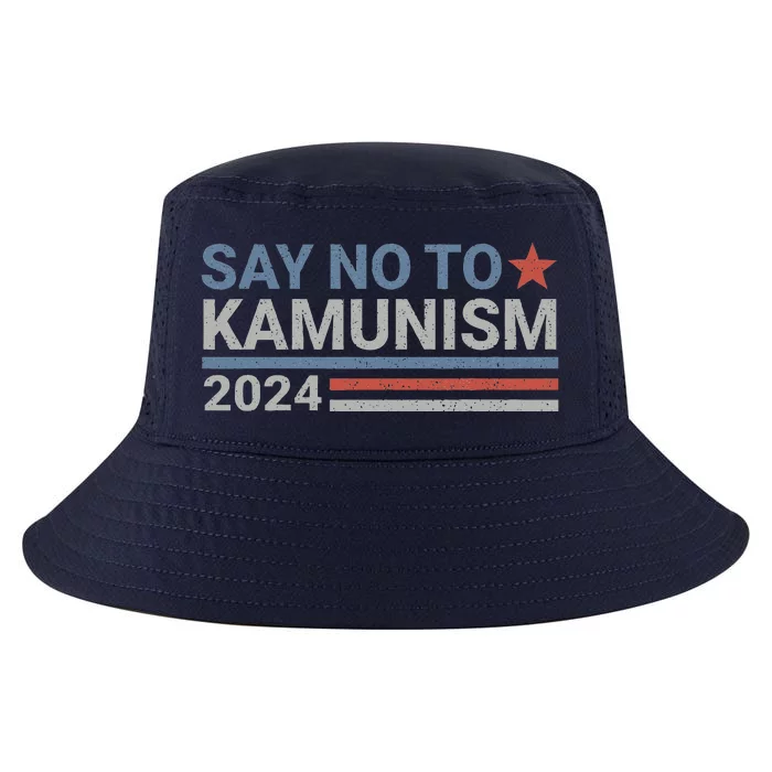 Say No To Kamunism Kamala Vote Trump Vance Cool Comfort Performance Bucket Hat