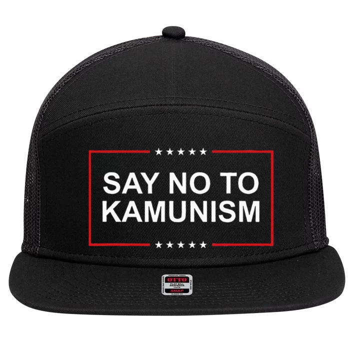 Say No To Kamunism 7 Panel Mesh Trucker Snapback Hat