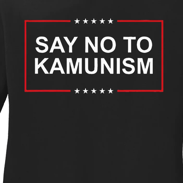 Say No To Kamunism Ladies Long Sleeve Shirt