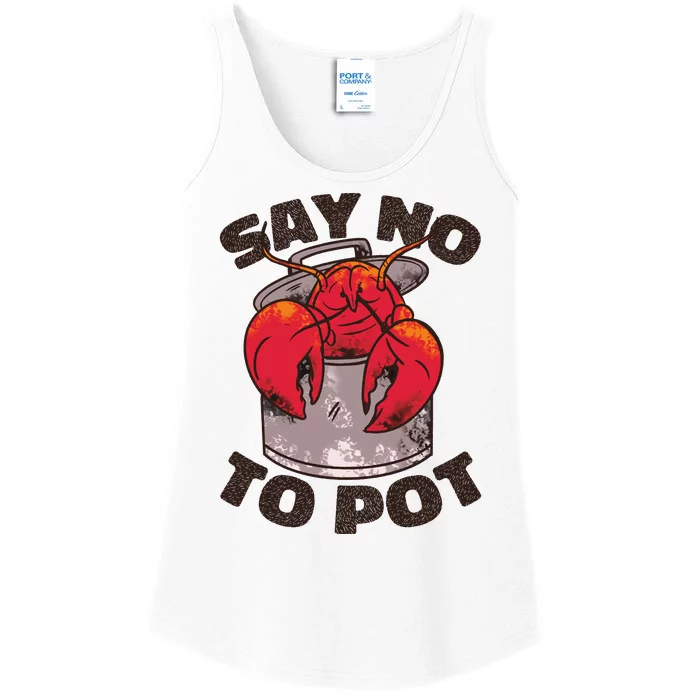 Say No To Pot Funny Ladies Essential Tank