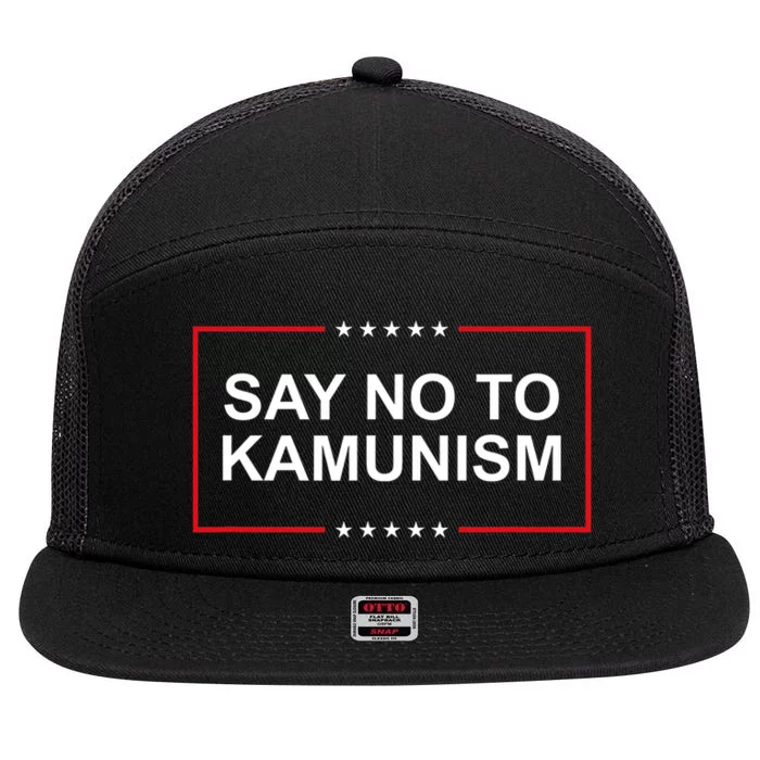 Say No To Kamunism 7 Panel Mesh Trucker Snapback Hat