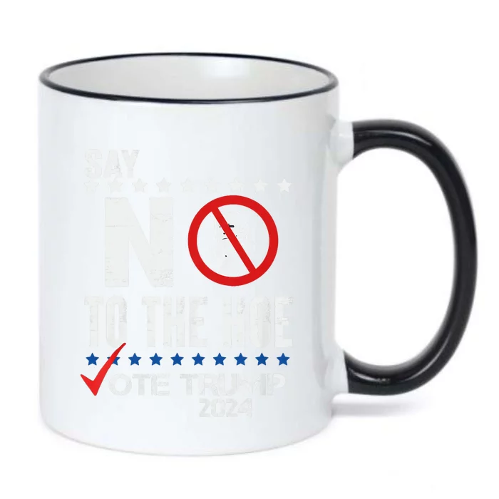 Say No To The Hoe Vote Trump Black Color Changing Mug