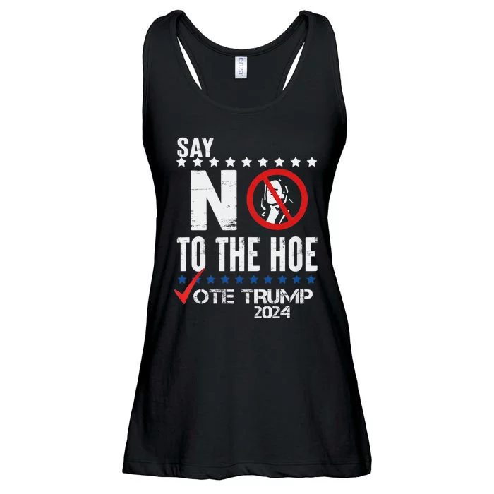 Say No To The Hoe Vote Trump Ladies Essential Flowy Tank