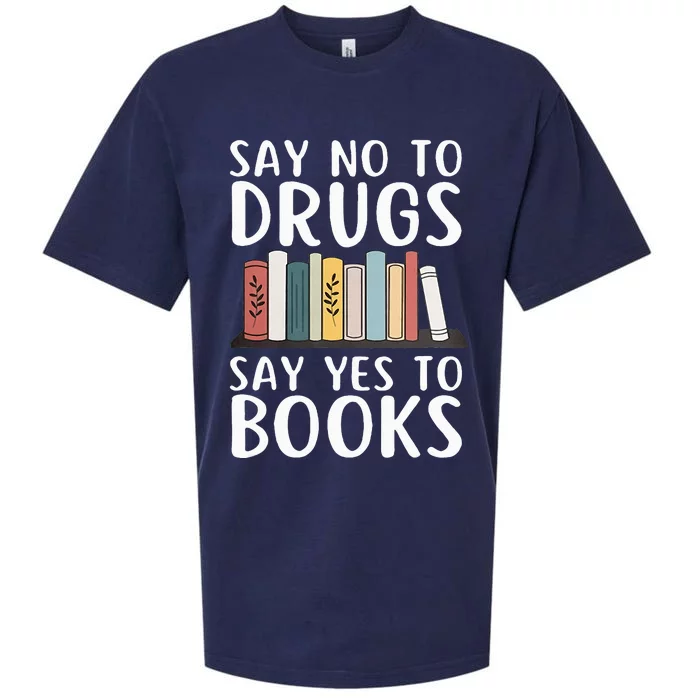 Say No To Drugs Say Yes To Books Red Ribbon Week Awareness Sueded Cloud Jersey T-Shirt