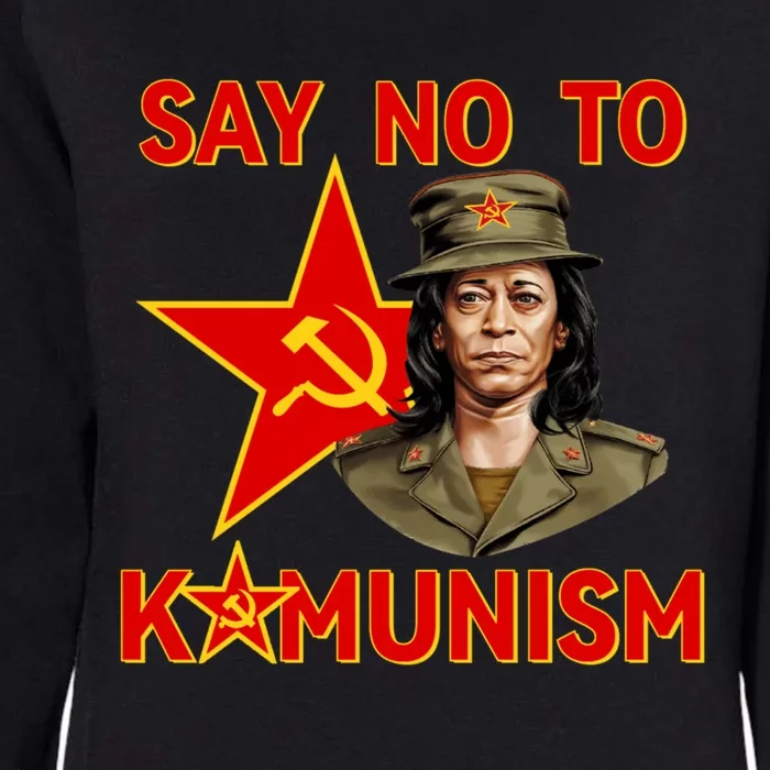 Say No To Kamunism Kamunist Funny Election 2024 Anti Kamala Womens California Wash Sweatshirt