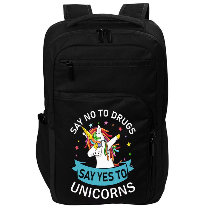 Say No To Drugs Say Yes To Unicorn Red Ribbon Week Impact Tech Backpack