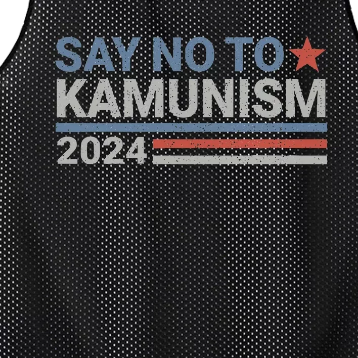 Say No To Kamunism Kamala Vote Trump Vance Mesh Reversible Basketball Jersey Tank