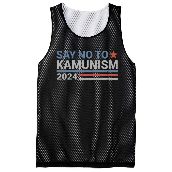 Say No To Kamunism Kamala Vote Trump Vance Mesh Reversible Basketball Jersey Tank