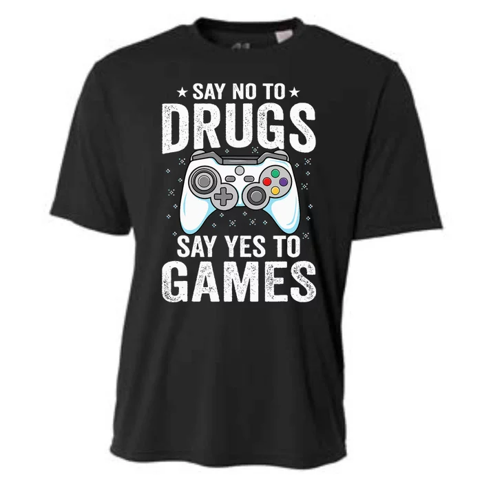 Say No To Drugs Say Yes video game Anti drug Red Ribbon Week Cooling Performance Crew T-Shirt