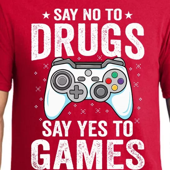 Say No To Drugs Say Yes video game Anti drug Red Ribbon Week Pajama Set