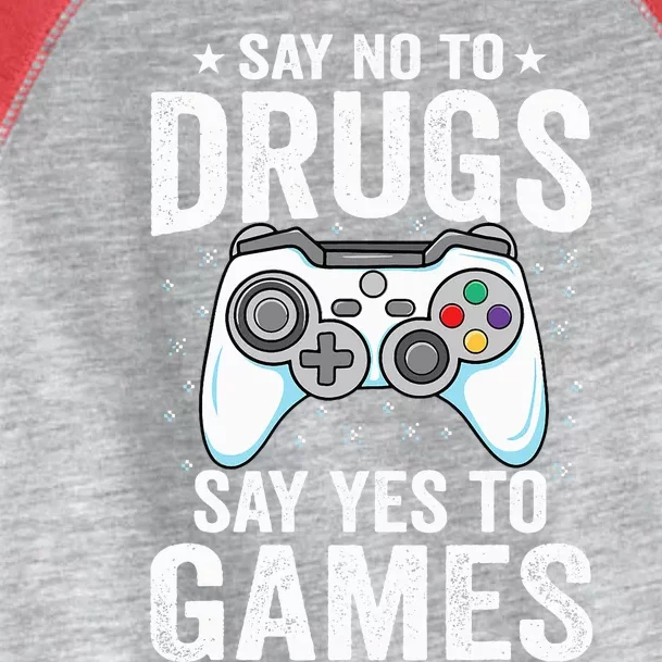 Say No To Drugs Say Yes video game Anti drug Red Ribbon Week Toddler Fine Jersey T-Shirt