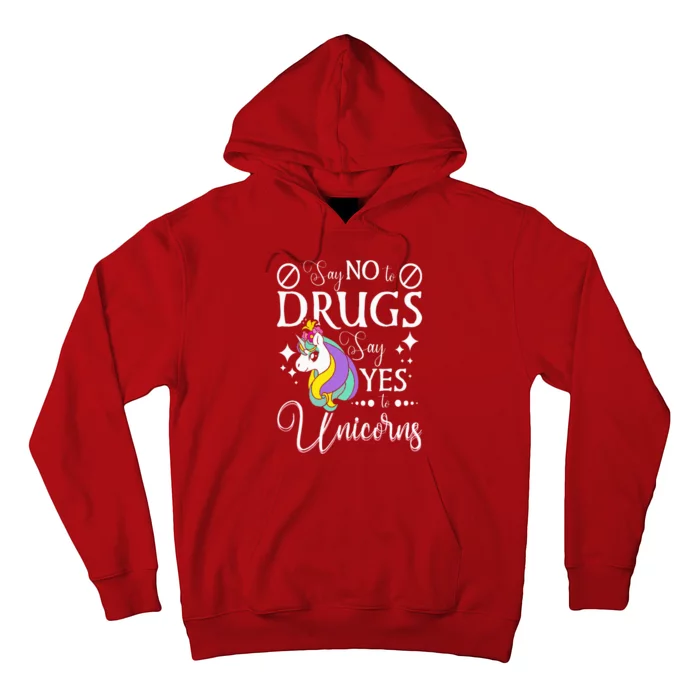 Say No To Drugs Say Yes To Unicorns Red Ribbon Week Hoodie