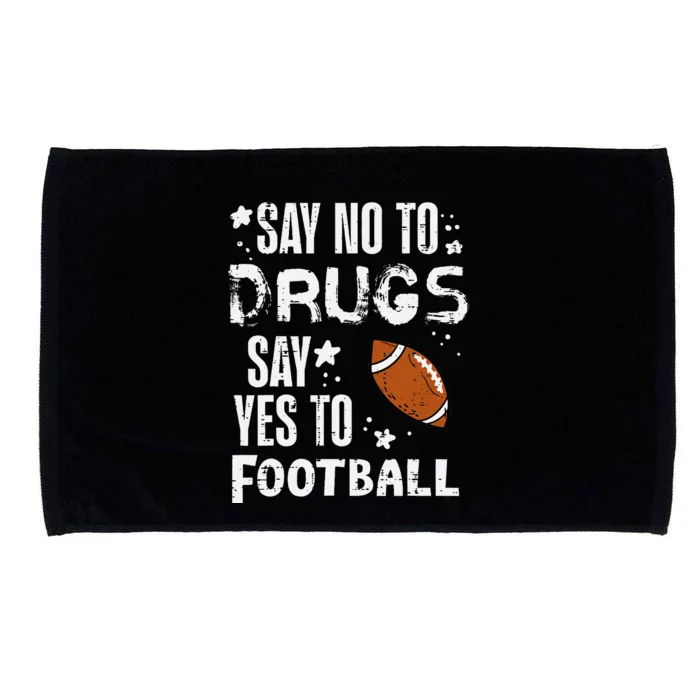 Say No To Yes To Football Red Ribbon Week Awareness Microfiber Hand Towel