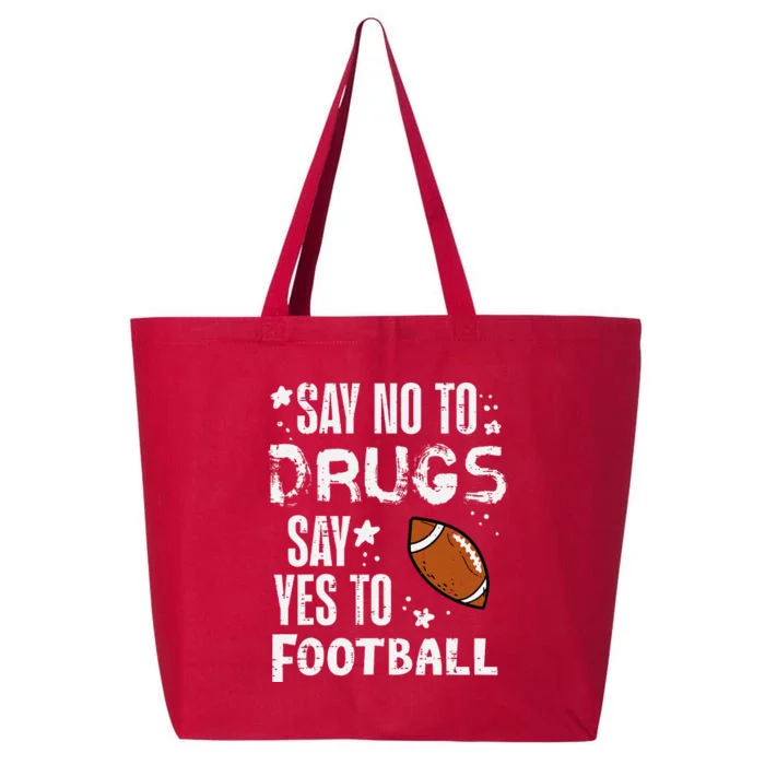 Say No To Yes To Football Red Ribbon Week Awareness 25L Jumbo Tote