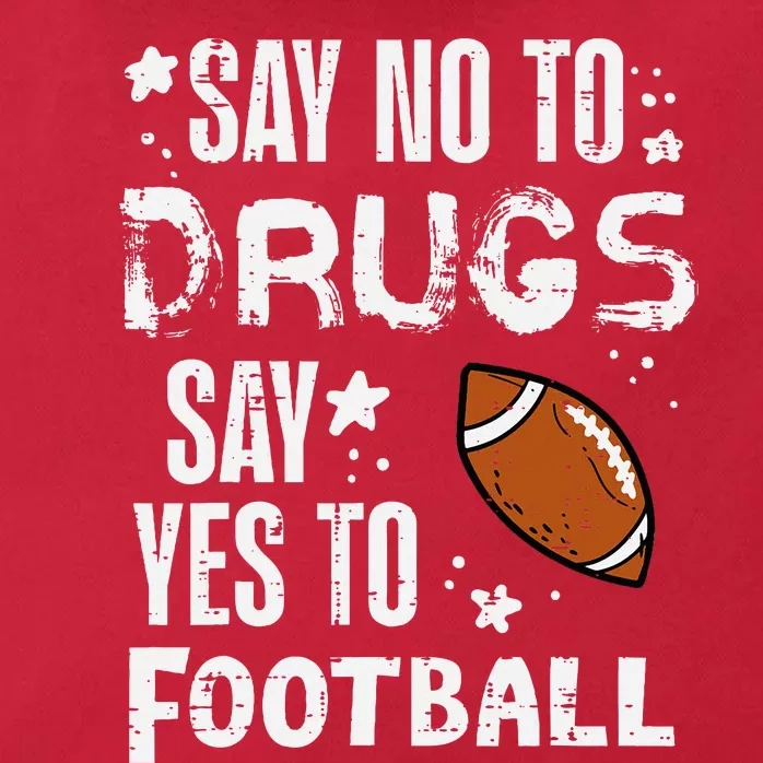 Say No To Yes To Football Red Ribbon Week Awareness Zip Tote Bag