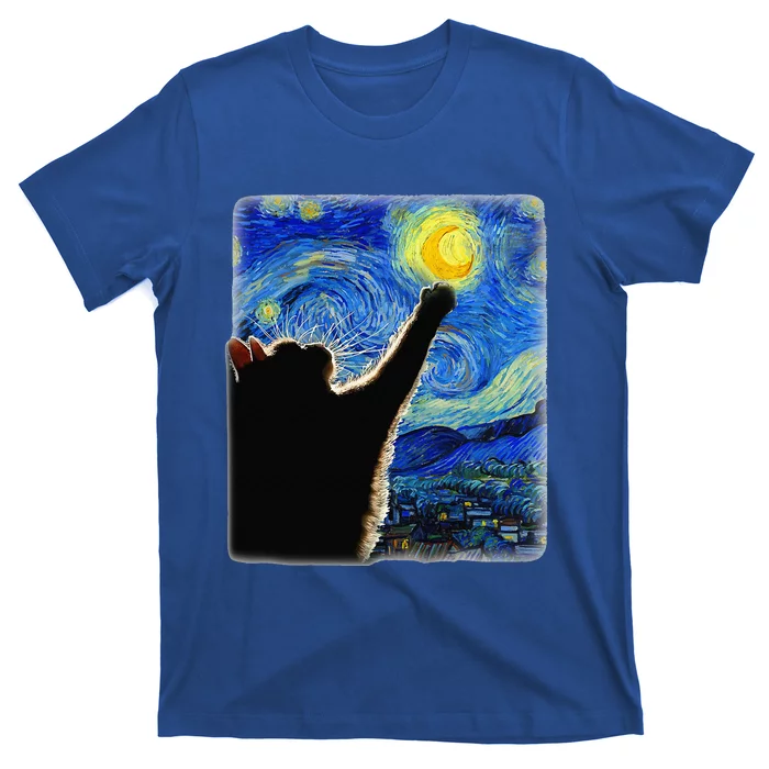 Teeshirtpalace Starry Night Vincent Van Gogh Famous Painting Black Cats Mesh Reversible Basketball Jersey Tank