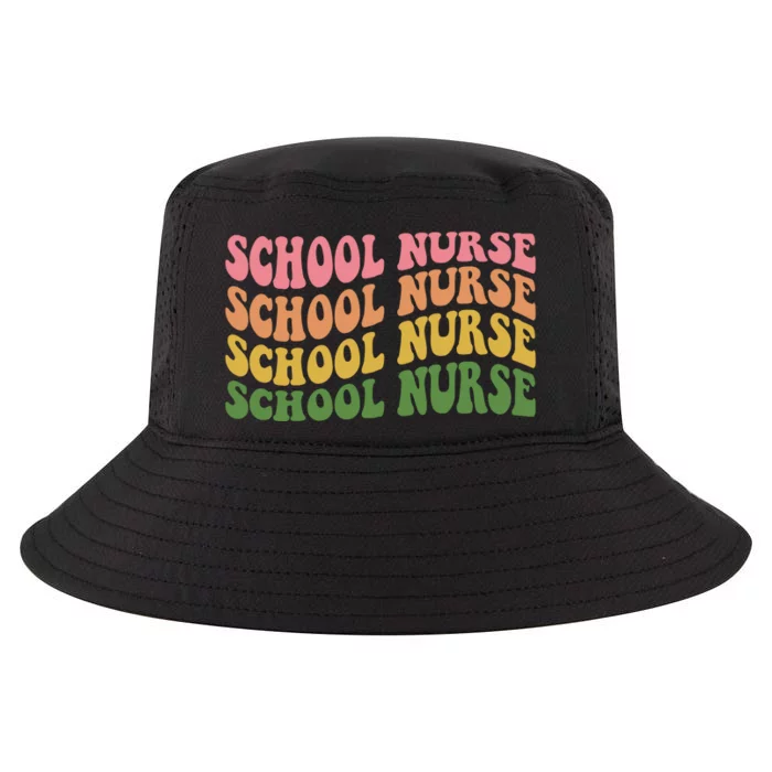 School Nurse Word Mashup Cool Comfort Performance Bucket Hat