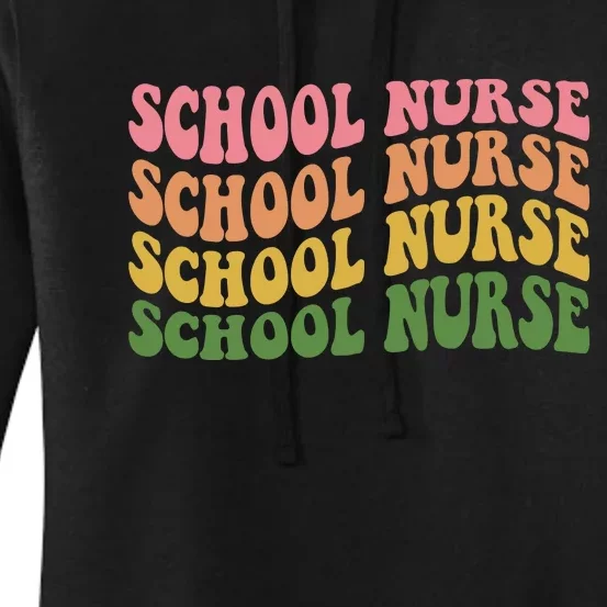 School Nurse Word Mashup Women's Pullover Hoodie