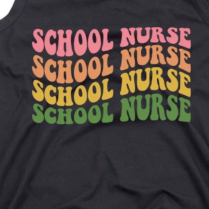 School Nurse Word Mashup Tank Top