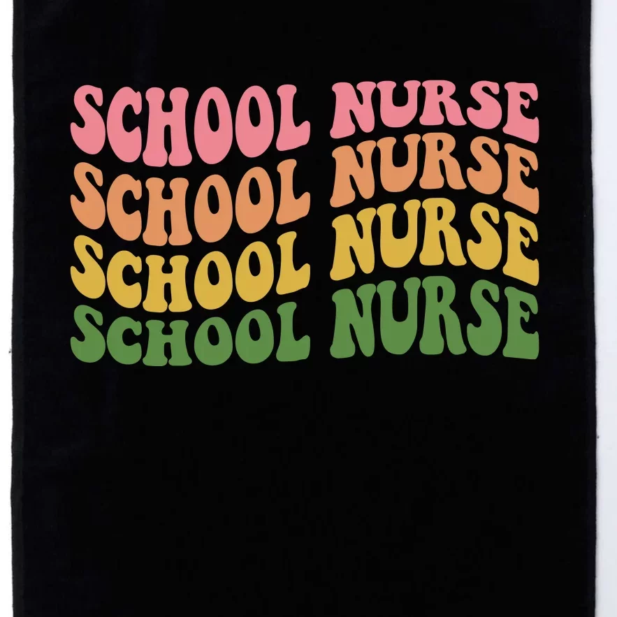 School Nurse Word Mashup Platinum Collection Golf Towel