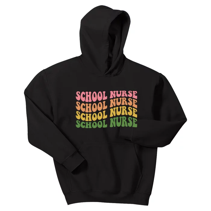 School Nurse Word Mashup Kids Hoodie