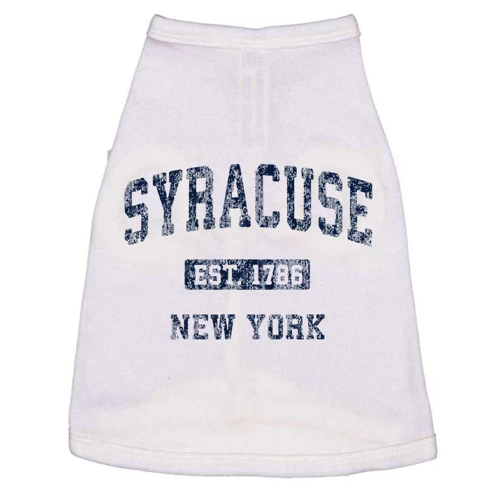 Syracuse New York Ny Vintage Athletic Sports Doggie Tank