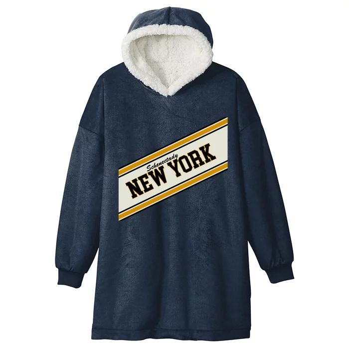 Schenectady New York Varsity Logo Hooded Wearable Blanket