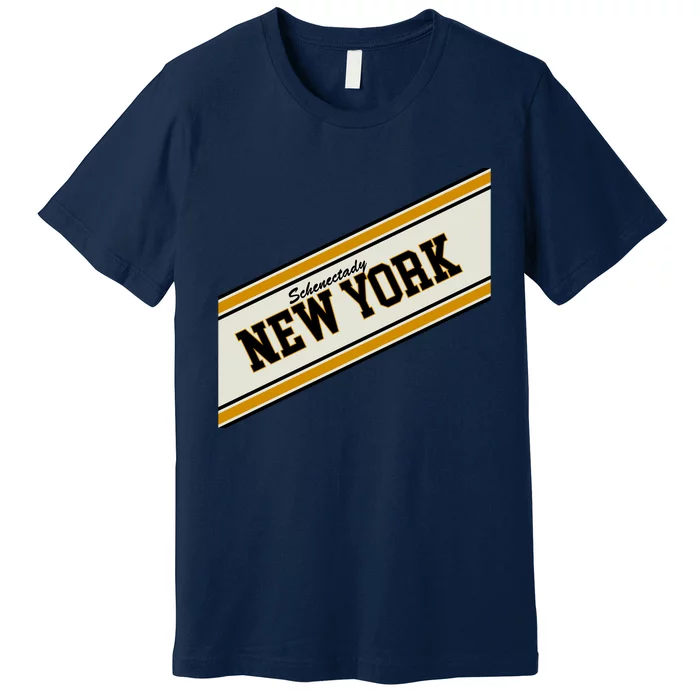 Schenectady New York Varsity Logo Premium T-Shirt