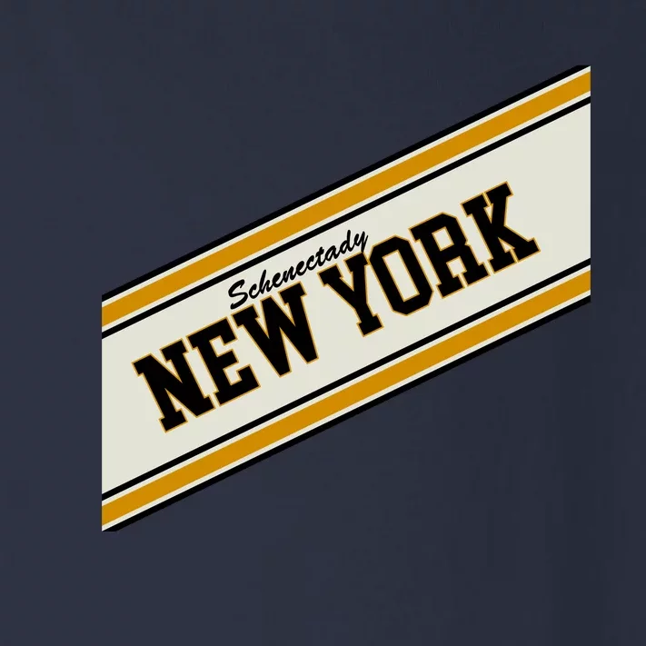 Schenectady New York Varsity Logo Toddler Long Sleeve Shirt