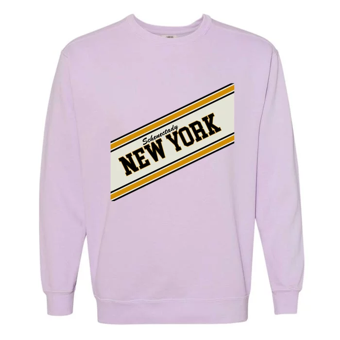 Schenectady New York Varsity Logo Garment-Dyed Sweatshirt