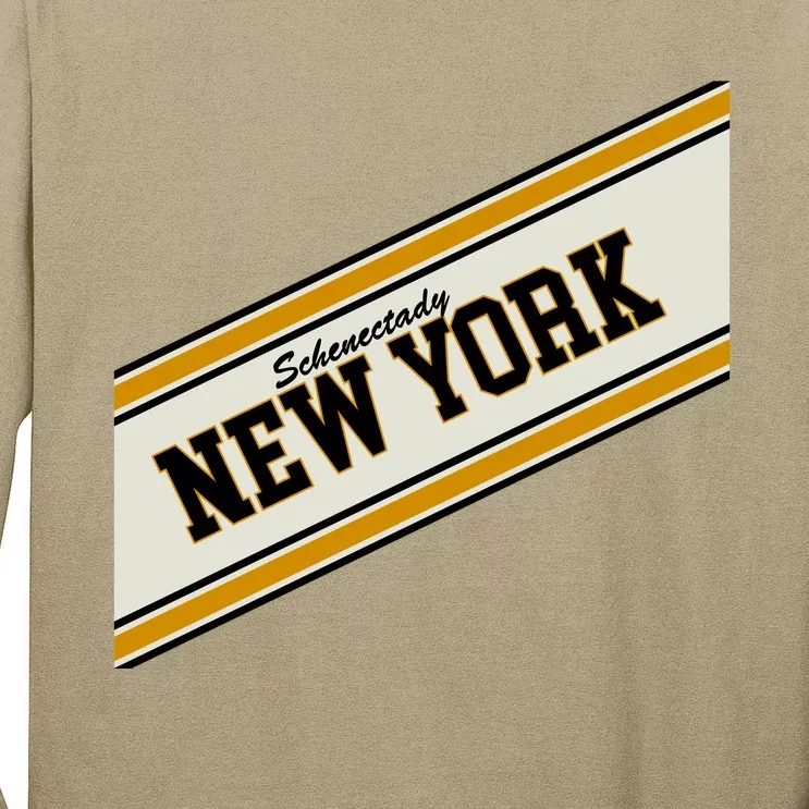 Schenectady New York Varsity Logo Long Sleeve Shirt