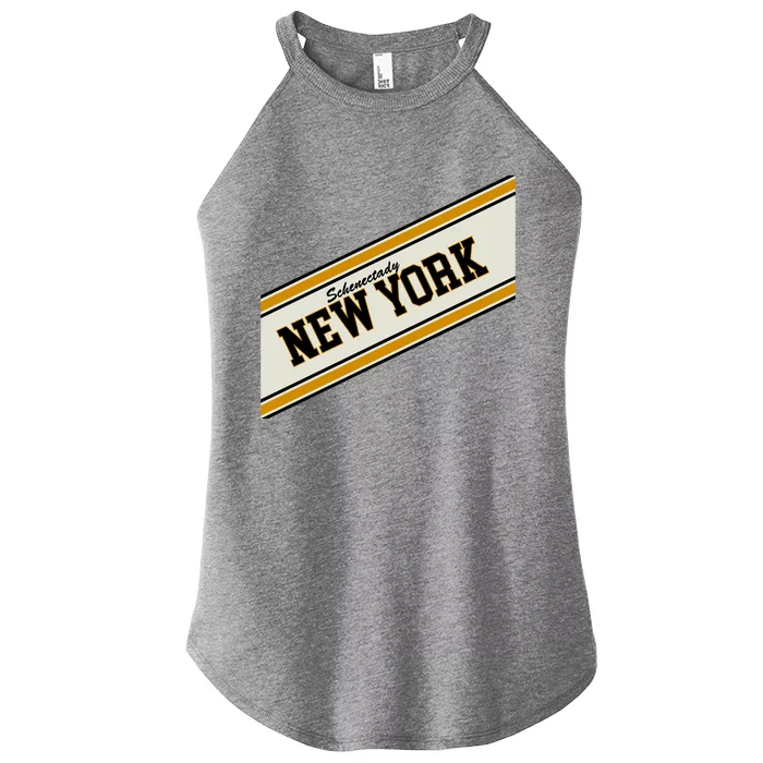 Schenectady New York Varsity Logo Women’s Perfect Tri Rocker Tank