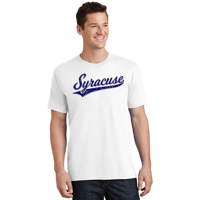 Syracuse New York Varsity Script Classic Sports Jersey Style T-Shirt