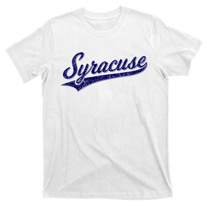 Syracuse New York Varsity Script Classic Sports Jersey Style T-Shirt