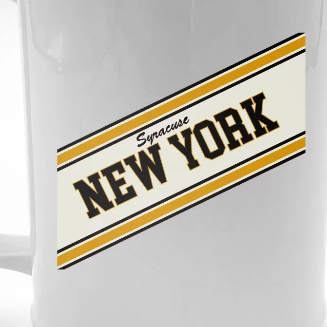 Syracuse New York Varsity Logo Front & Back Beer Stein