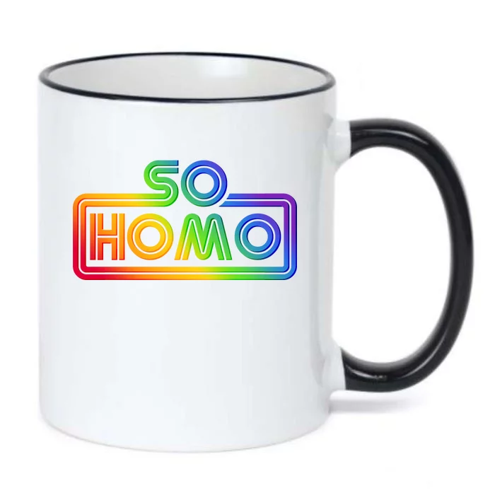 So Homo LGBT Movie Parody Black Color Changing Mug