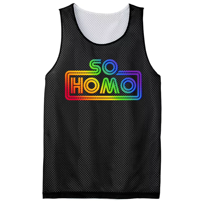 So Homo LGBT Movie Parody Mesh Reversible Basketball Jersey Tank