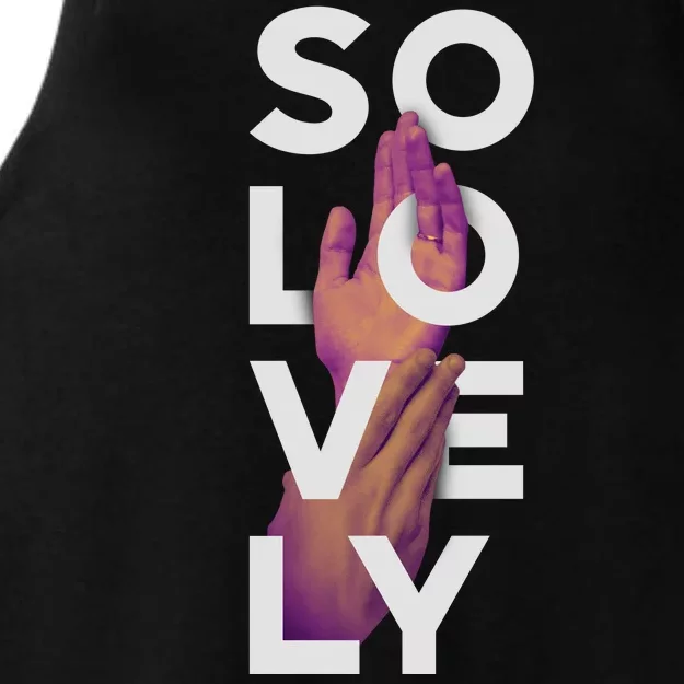 So Lovely Hand Ladies Tri-Blend Wicking Tank