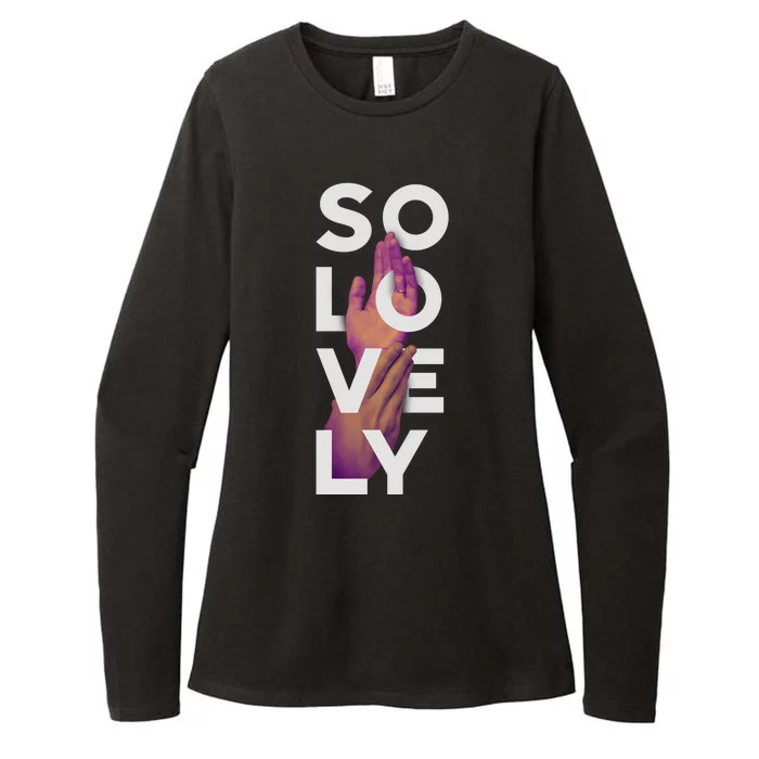 So Lovely Hand Womens CVC Long Sleeve Shirt