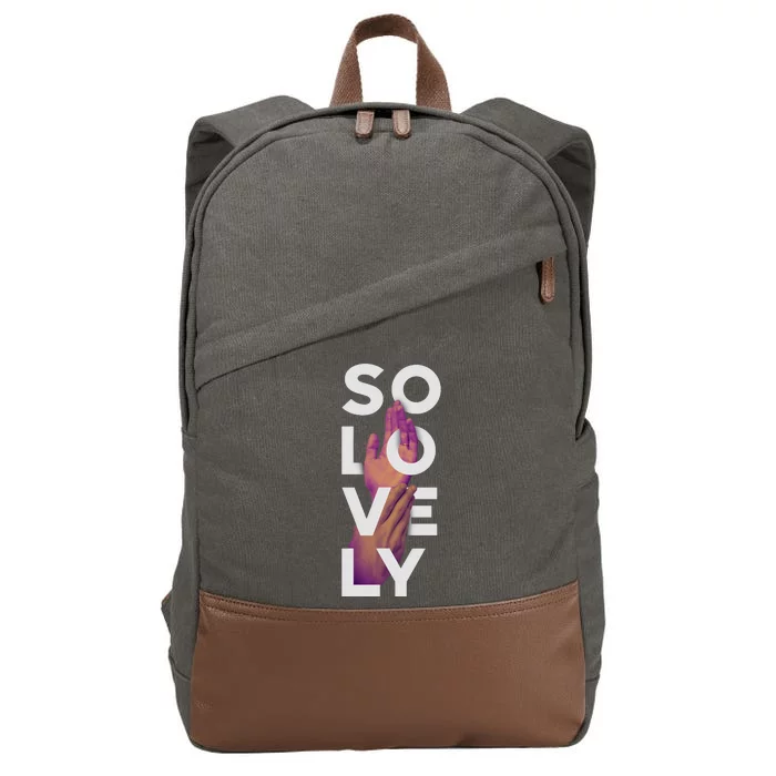 So Lovely Hand Cotton Canvas Backpack